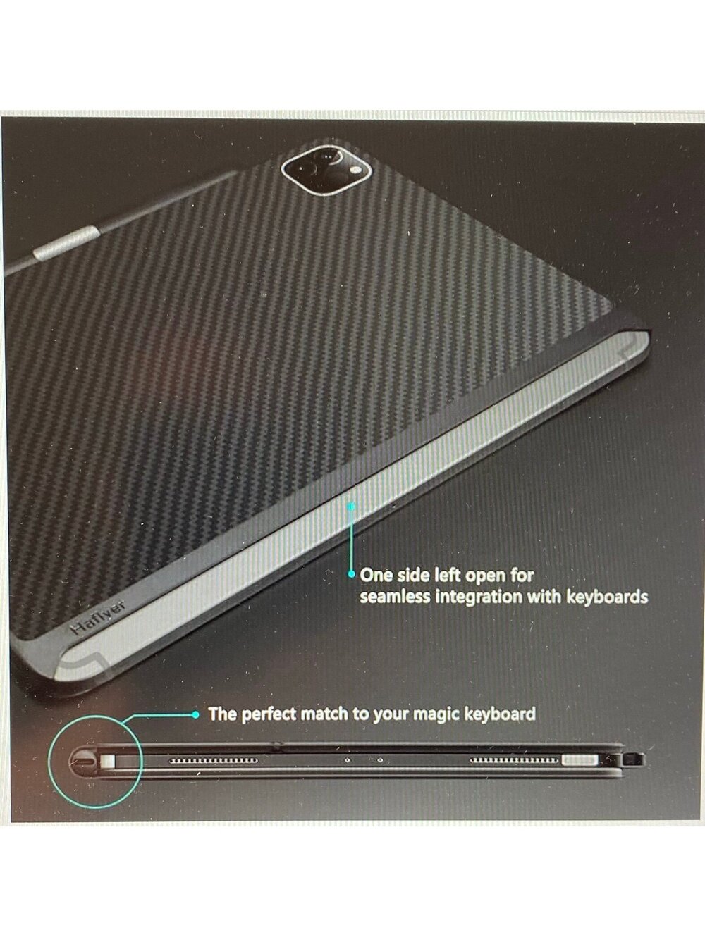 Haflyer Case for 2020/2022 iPad Air 10.9 Inch 4th 5th Gen Carbon Black